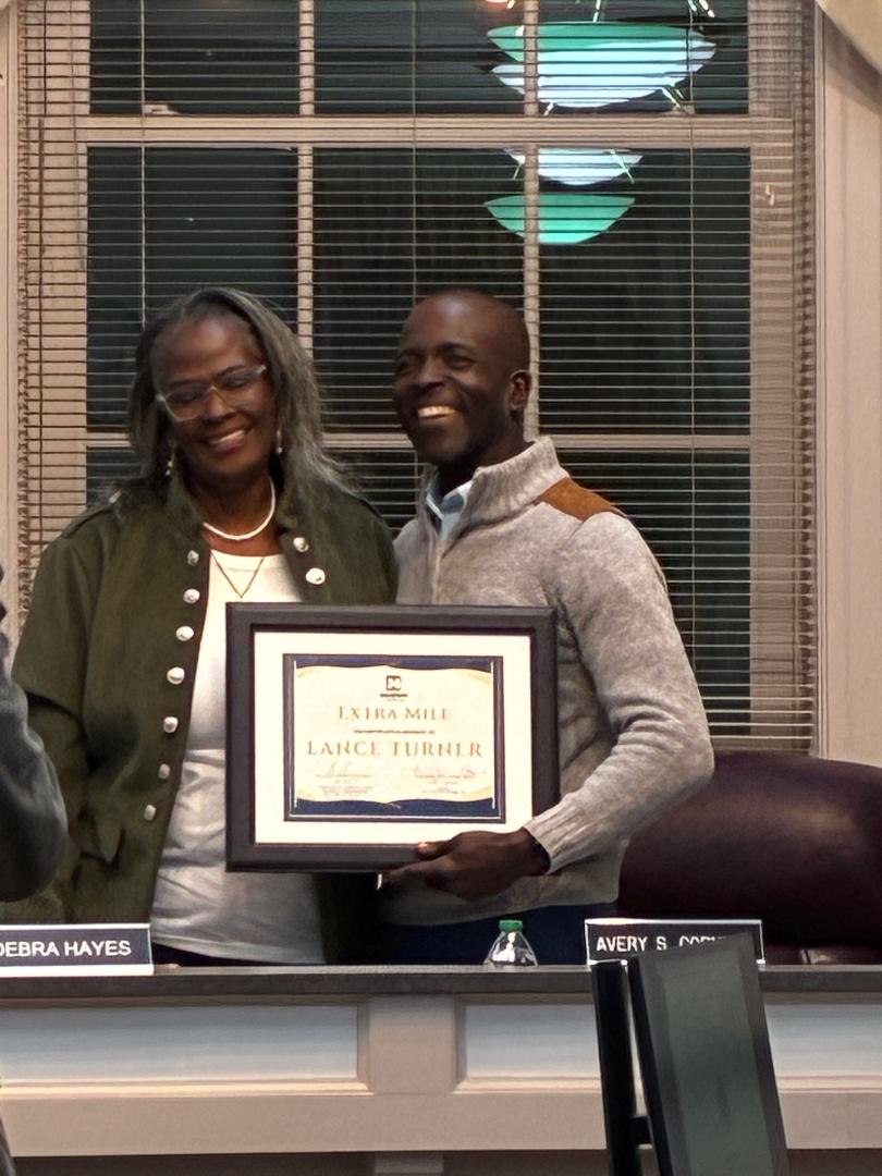 Marion Town Council Meeting – November 17, 2025, Lance Turner Recognized